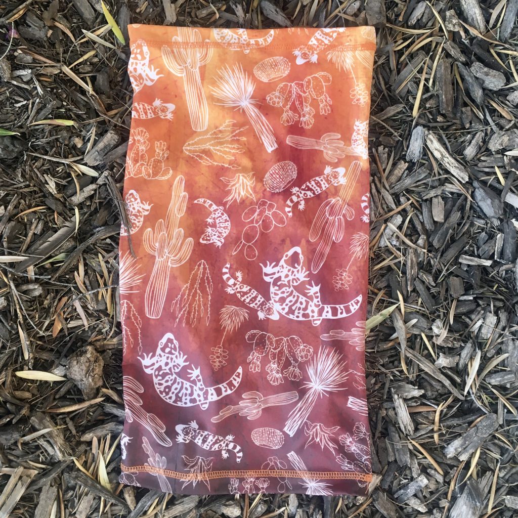 New AZT Neck Gaiter Features Plants of the Sonoran Desert…and a Gila Monster!